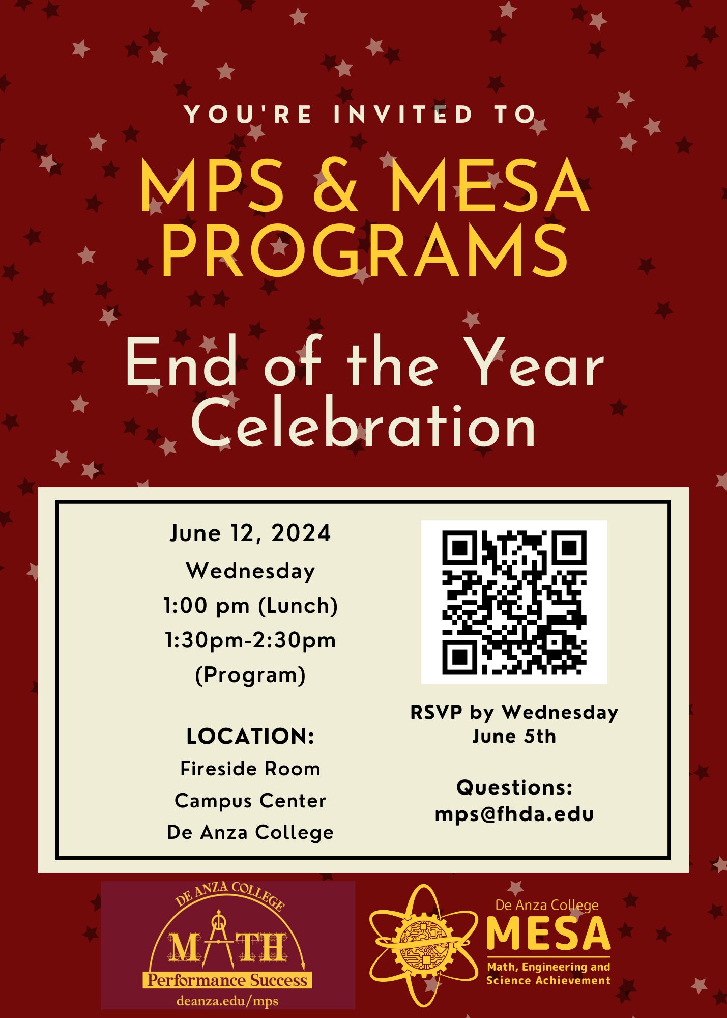 MPS MESA End of Year Celebration Flier